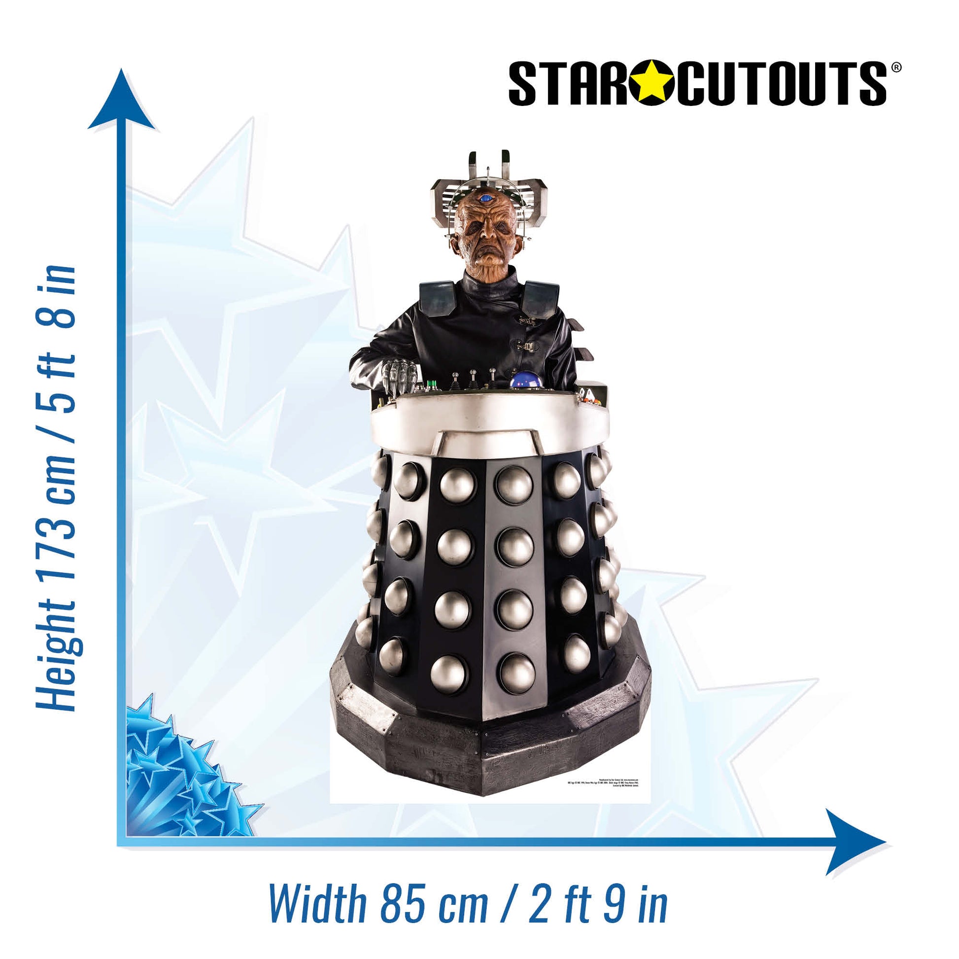Davros Cardboard Cut Out Height 173cm - Star Cutouts