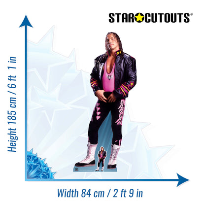 SC1250 Brett Hart Cardboard Cut Out Height 185cm