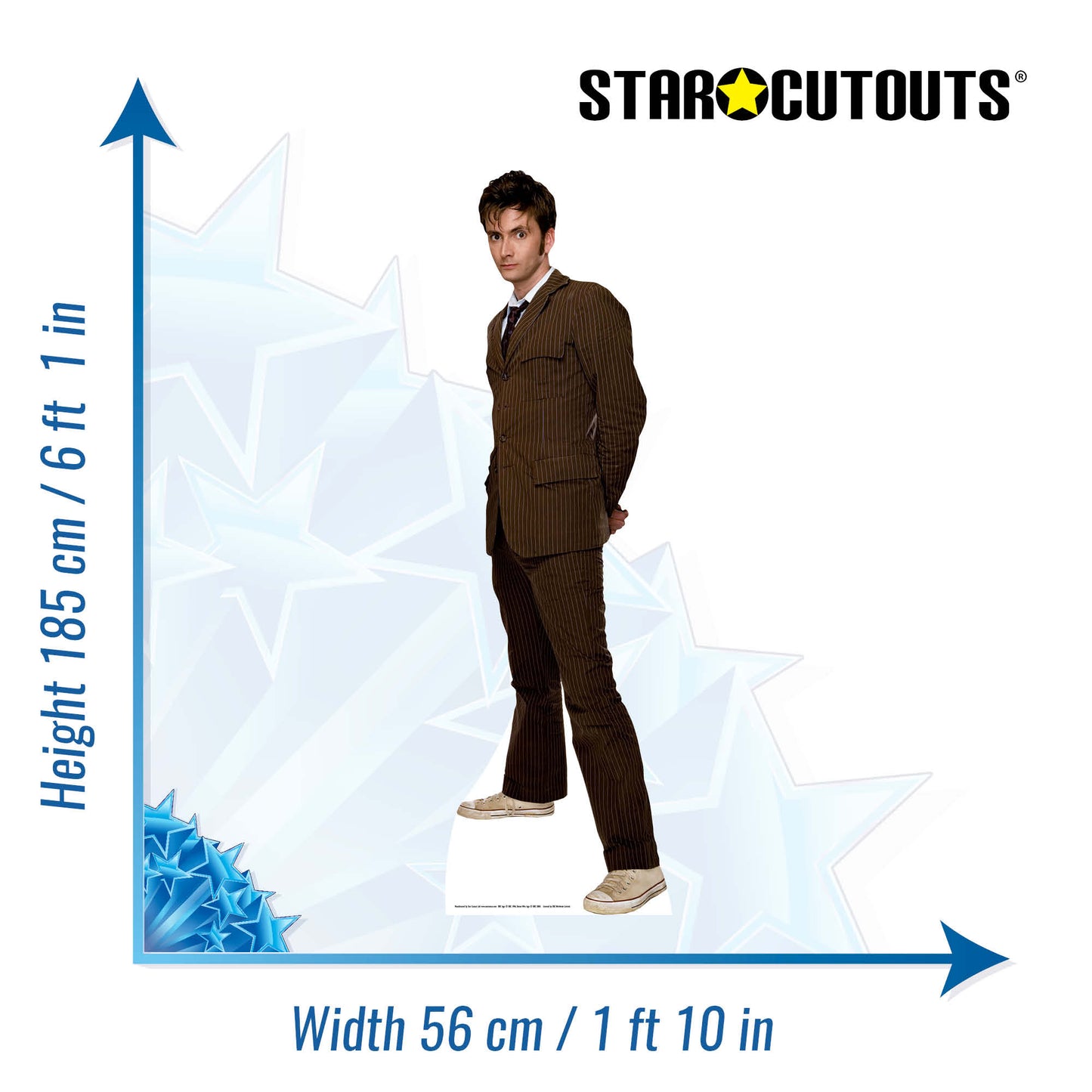 The Doctor Brown Suit David Tenant Cardboard Cut Out Height 185cm - Star Cutouts