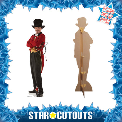 SC1269 Circus Ring Master Cardboard Cut Out Height 193cm