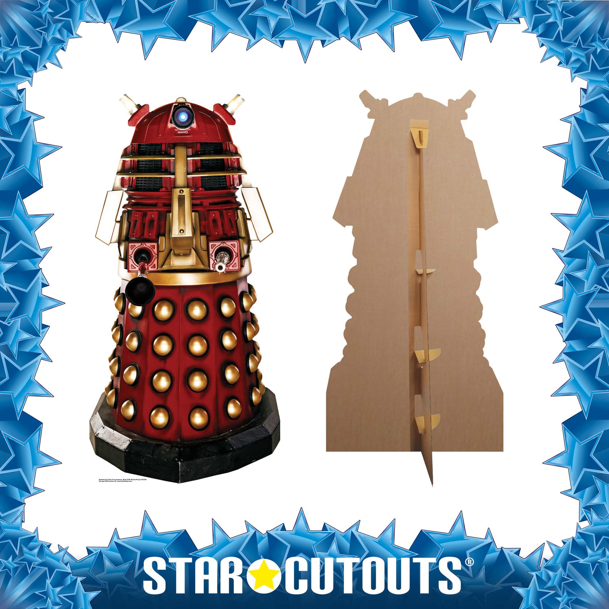 Supreme Dalek Red Dalek Cardboard Cut Out Height 174cm - Star Cutouts