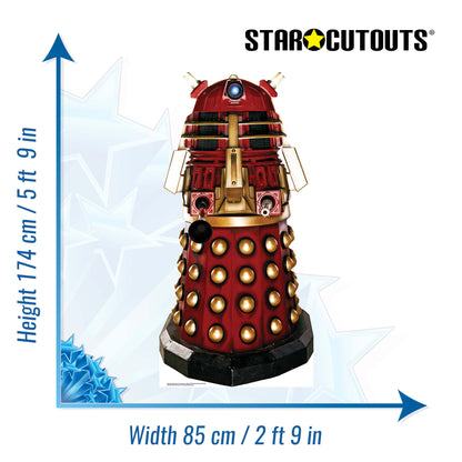 Supreme Dalek Red Dalek Cardboard Cut Out Height 174cm - Star Cutouts
