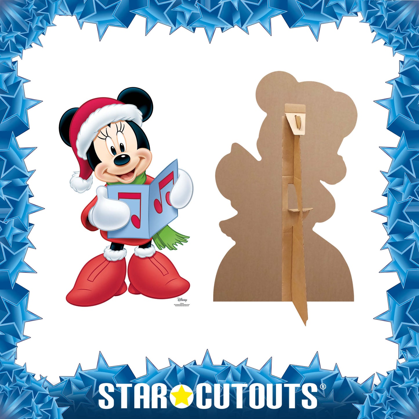 SC1273 Minnie Mouse Choir (Christmas Carol) Cardboard Cut Out Height 93cm