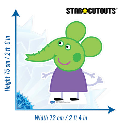 SC1275 Emily Elephant (Peppa Pig Halloween) Cardboard Cut Out Height 75cm