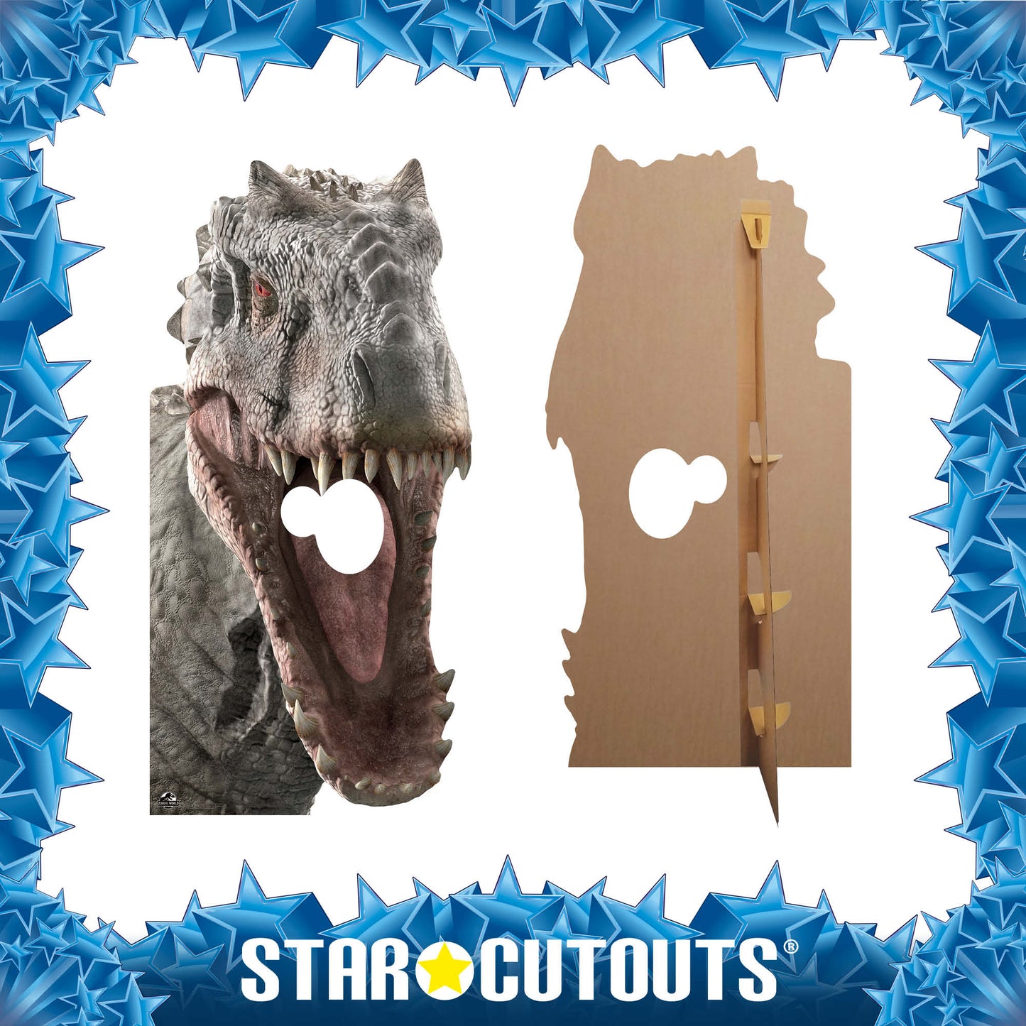 SC1281 Indominus Rex Dinosaur Stand In Cardboard Cut Out Height 189cm