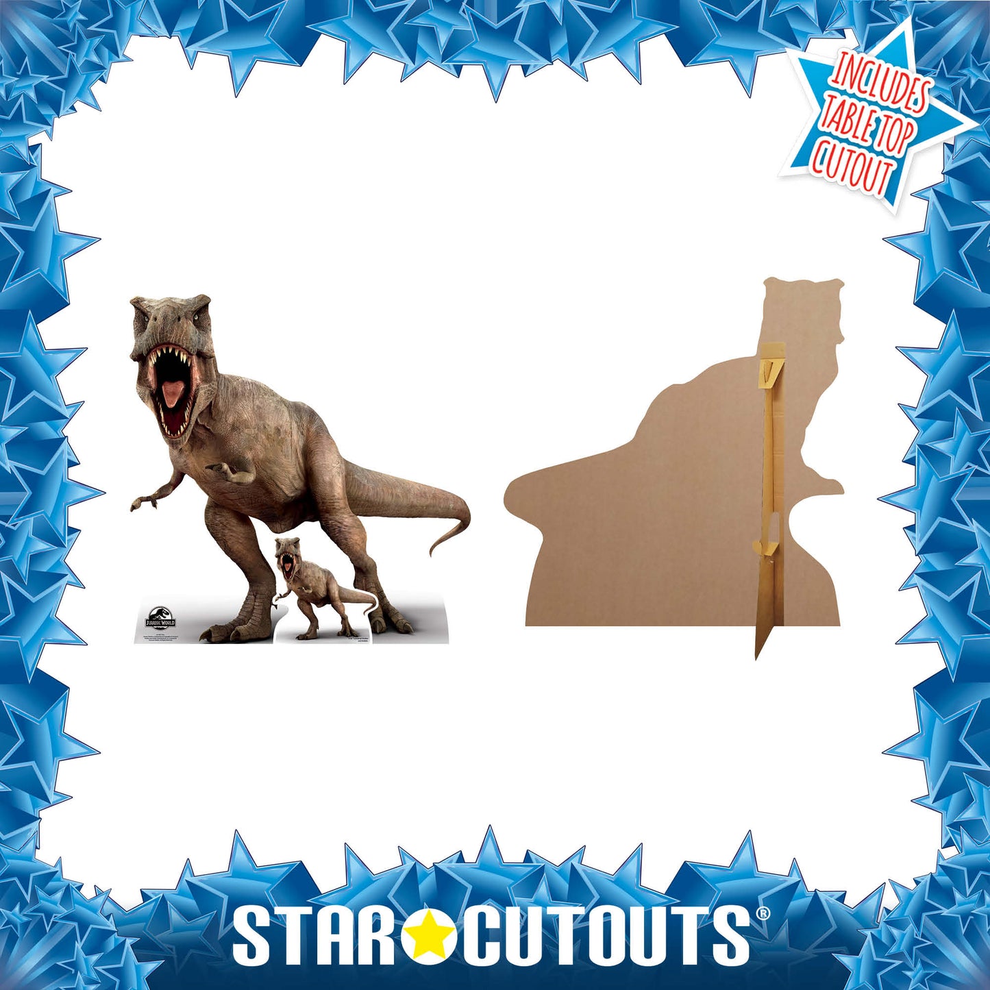 SC1285 Official Jurassic World T-Rex Tyrannosaurus Rex Dinosaur Cardboard Cut Out Height 100cm