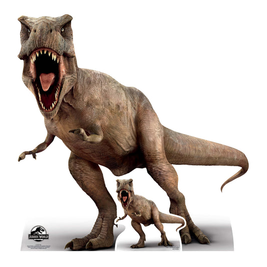 SC1285 Official Jurassic World T-Rex Tyrannosaurus Rex Dinosaur Cardboard Cut Out Height 100cm