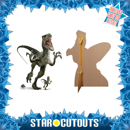 SC1288 Official Jurassic World Charlie (Raptor) Dinosaur Cardboard Cut Out Height 129cm