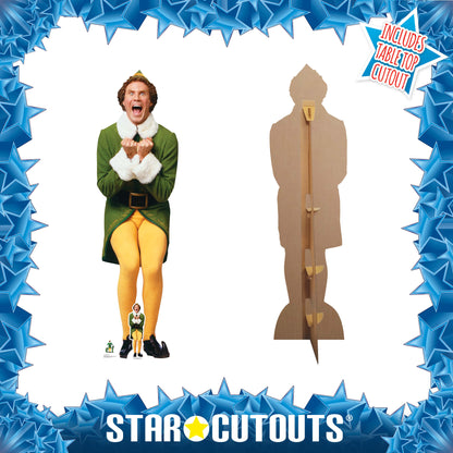 SC1289 Buddy The Elf Christmas Icon Cardboard Cut Out Height 187cm