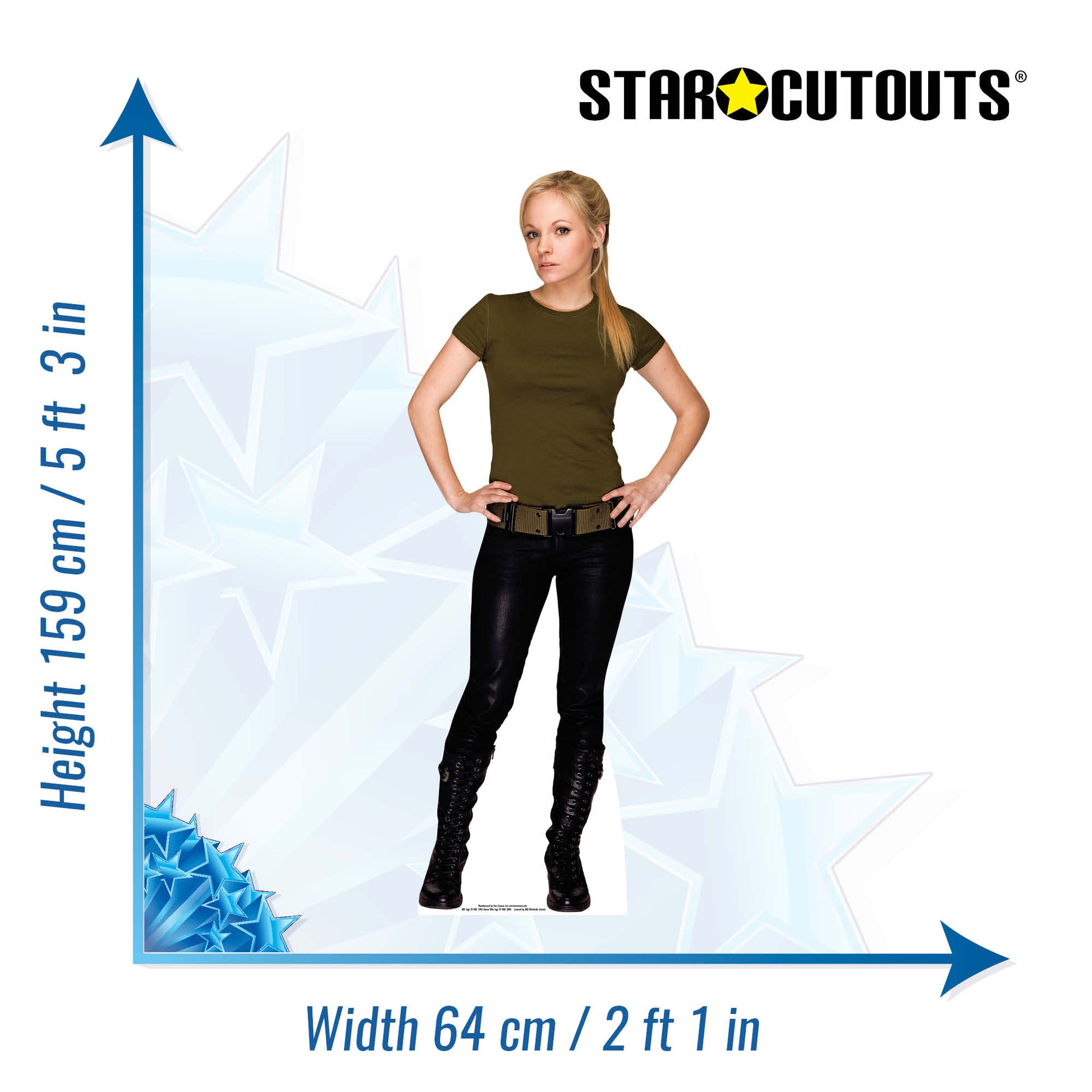 Jenny The Doctors Daughter Cardboard Cut Out Height 159cm - Star Cutouts