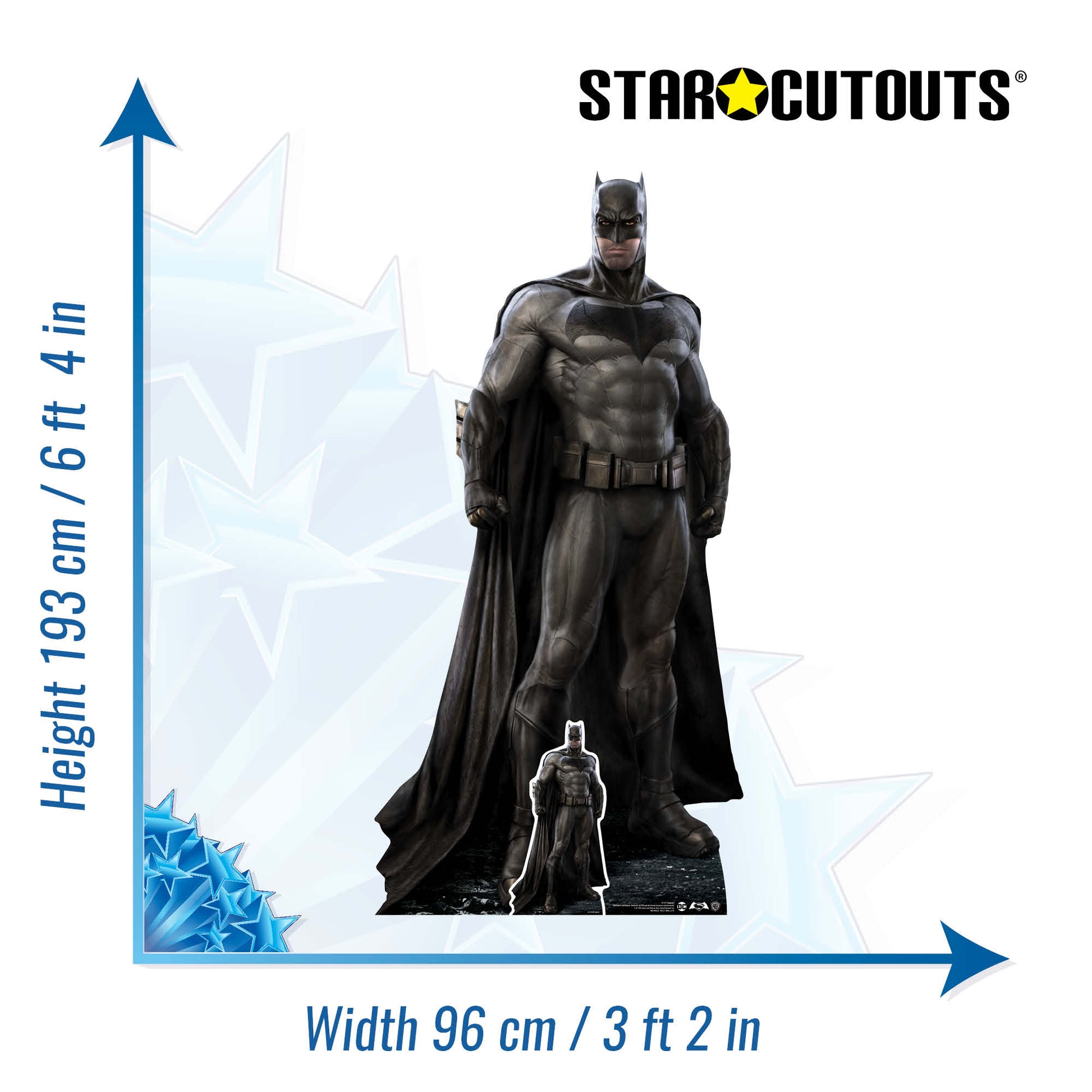 SC1291 Because I'm Batman Ben Affleck Cardboard Cut Out Height 193cm - Star Cutouts