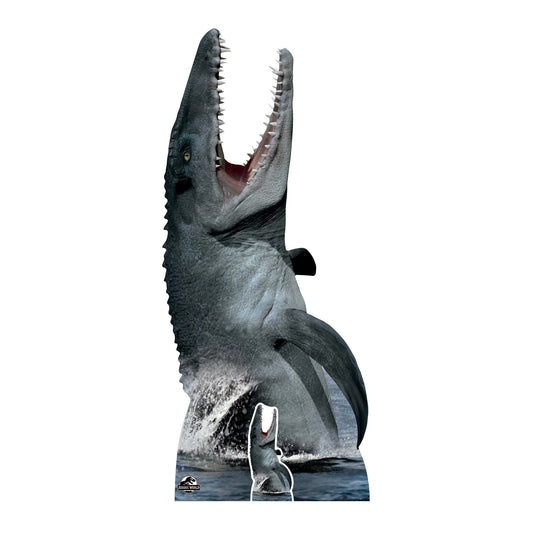SC1293 Official Jurassic World Mosasaurus Dinosaur Cardboard Cut Out Height 189cm