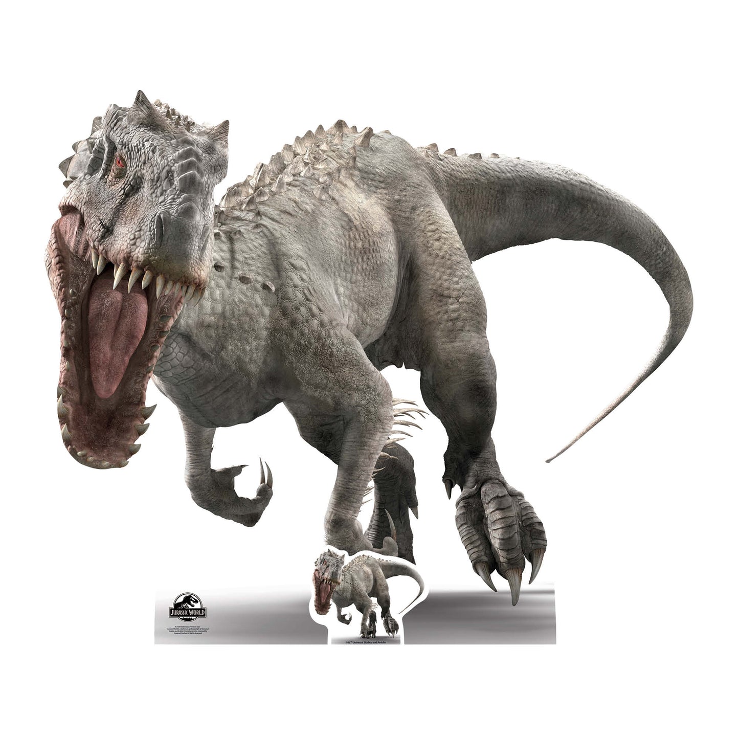 SC1295 Indominus (Face on roar) Jurassic World Dinosaur Cardboard Cut Out Height 118cm