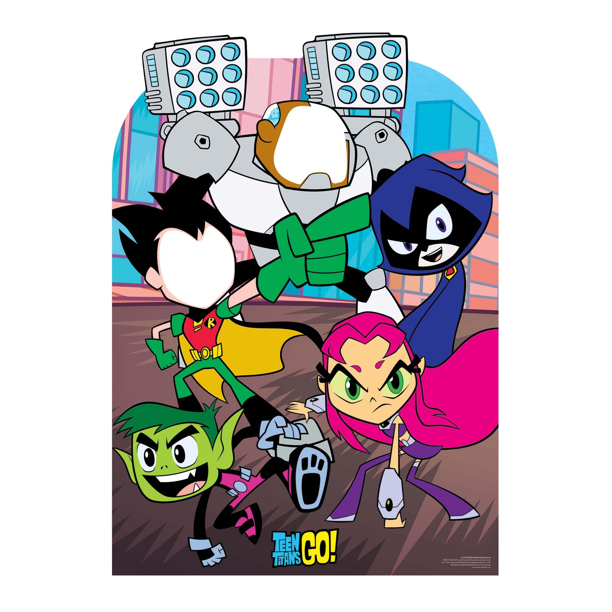 SC1338 Teen Titans Go Stand-In Cardboard Cut Out Height 133cm - Star Cutouts