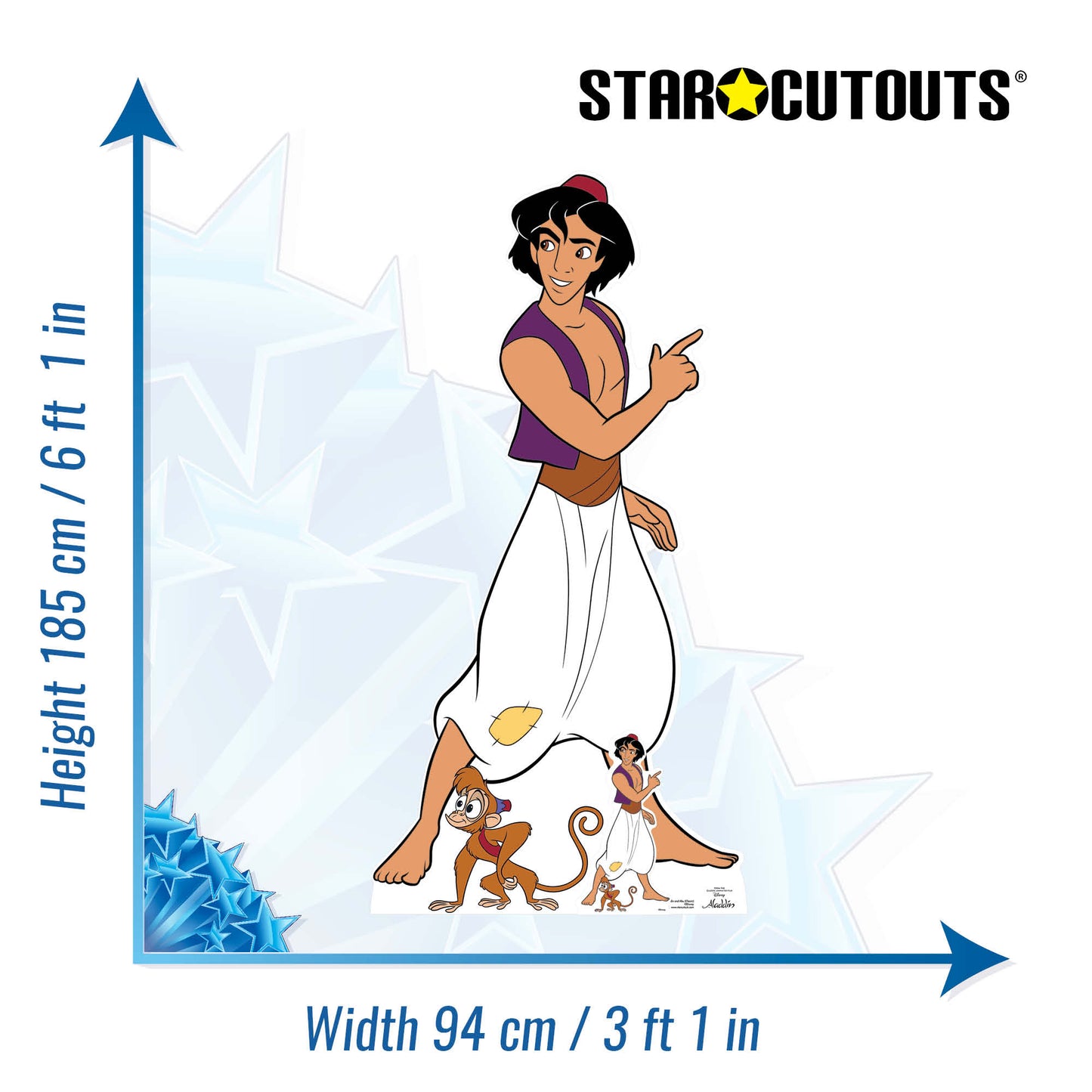 SC1342 Aladdin (Classic) Cardboard Cut Out Height 185cm