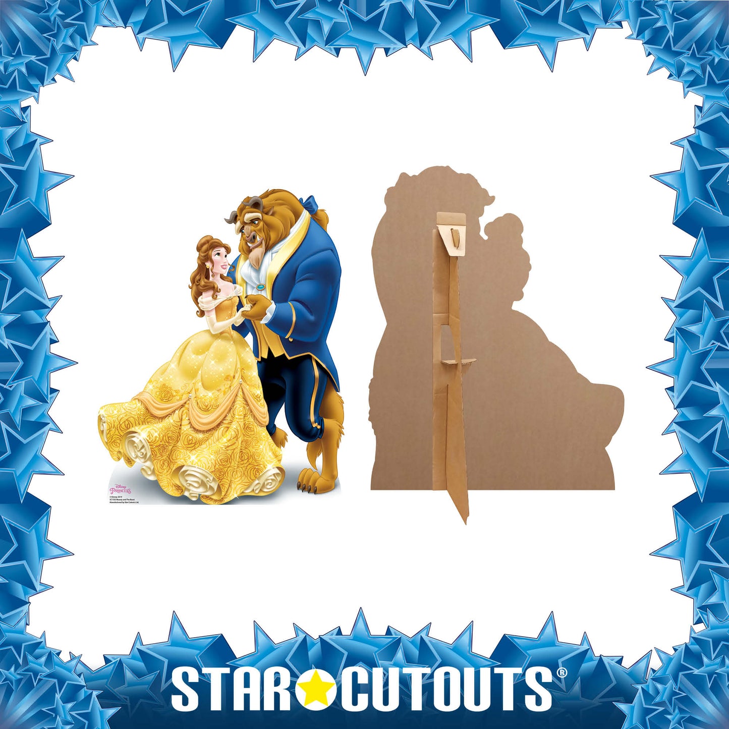 SC1353 Disney Princess Belle Beauty and The Beast Cardboard Cut Out Height 78cm