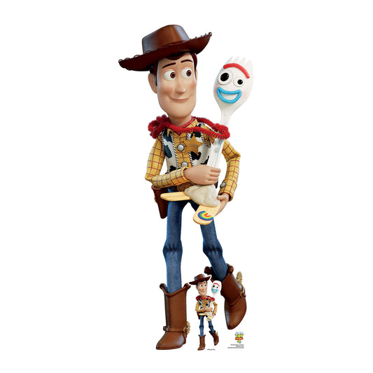SC1359 Woody & Forky Toy Story 4 Cardboard Cut Out Height 164cm