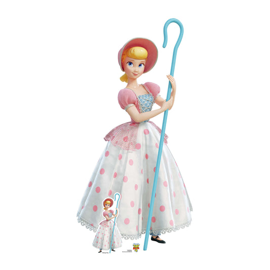 SC1360 Bo Peep Classic Pink and White Polka Dot Dress Toy Story 4 Cardboard Cut Out Height 149cm