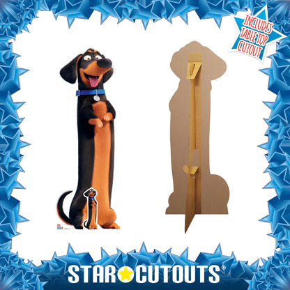 SC1376 Buddy Sausage Dog Secret Life of Pets Cardboard Cut Out Height 131cm
