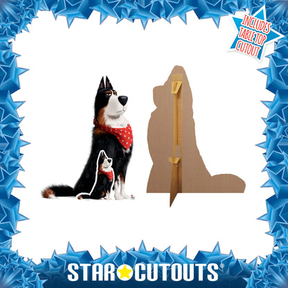 SC1377 Rooster Sheepdog Secret Life of Pets Cardboard Cut Out Height 127cm