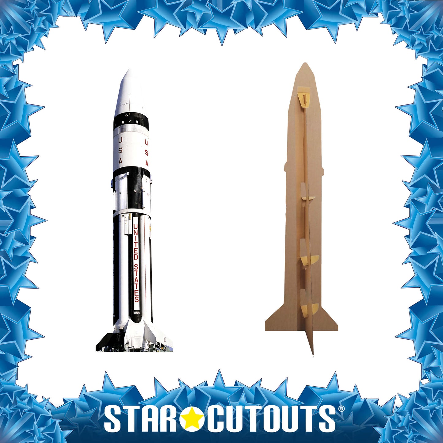 SC138 Rocket (Real Space Craft) Cardboard Cut Out Height 186cm