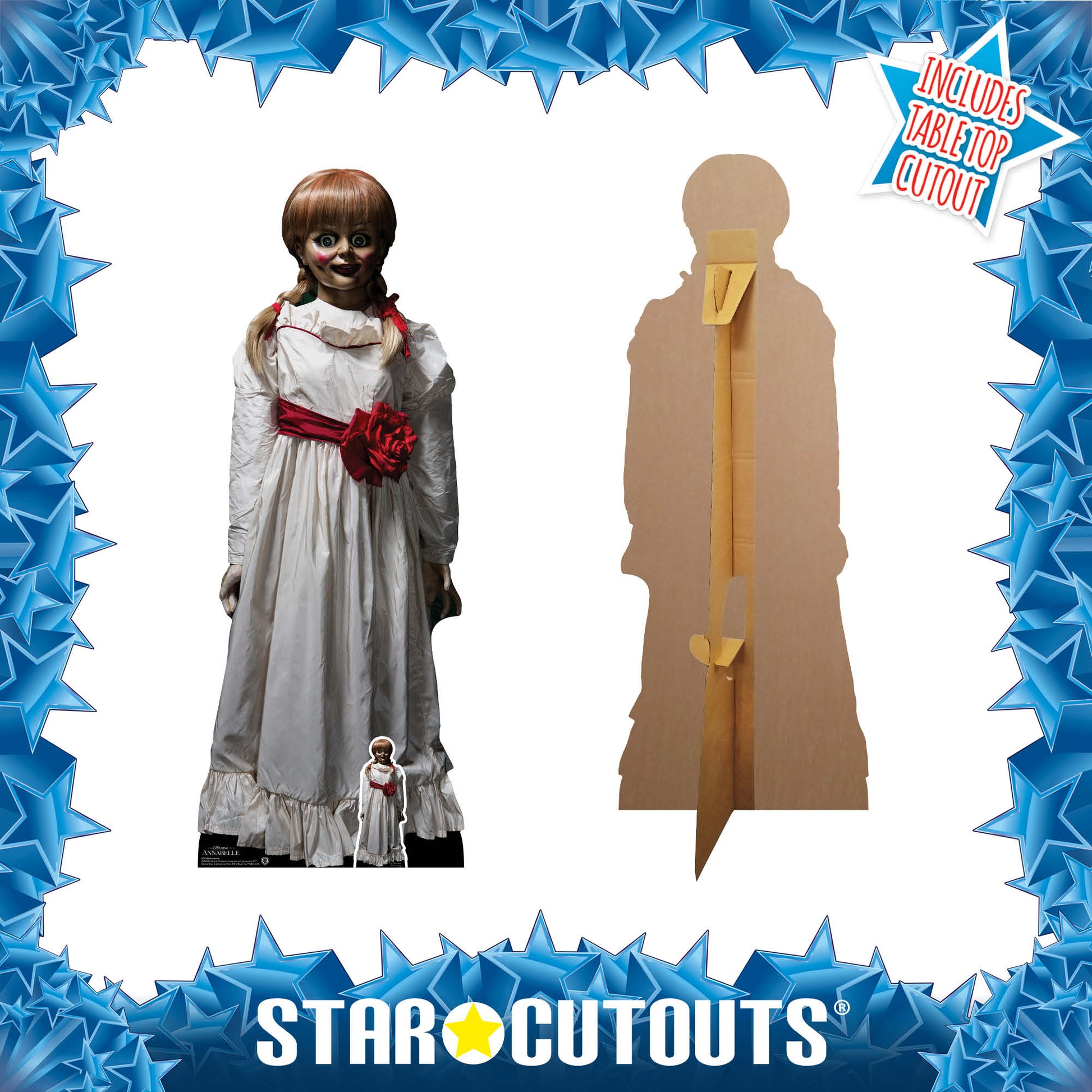 SC1393 Annabelle Doll Cardboard Cut Out Height 129cm - Star Cutouts