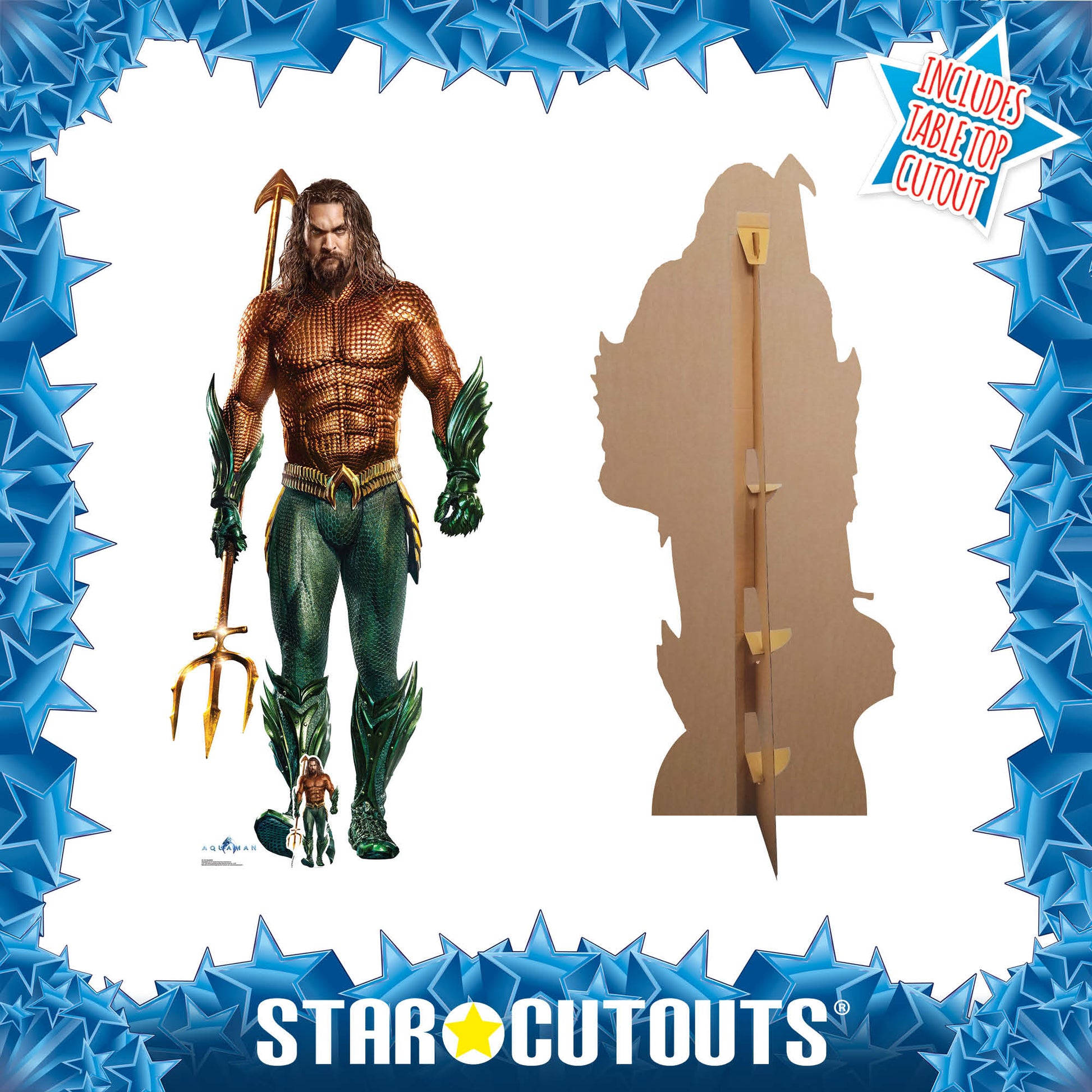 SC1397 Aquaman Cardboard Cut Out Height 194cm - Star Cutouts