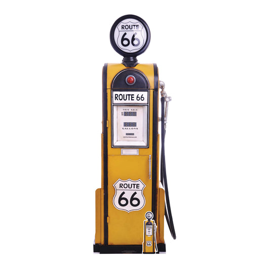 SC1398 Route 66 Gas Pump Cardboard Cut Out Height 194cm