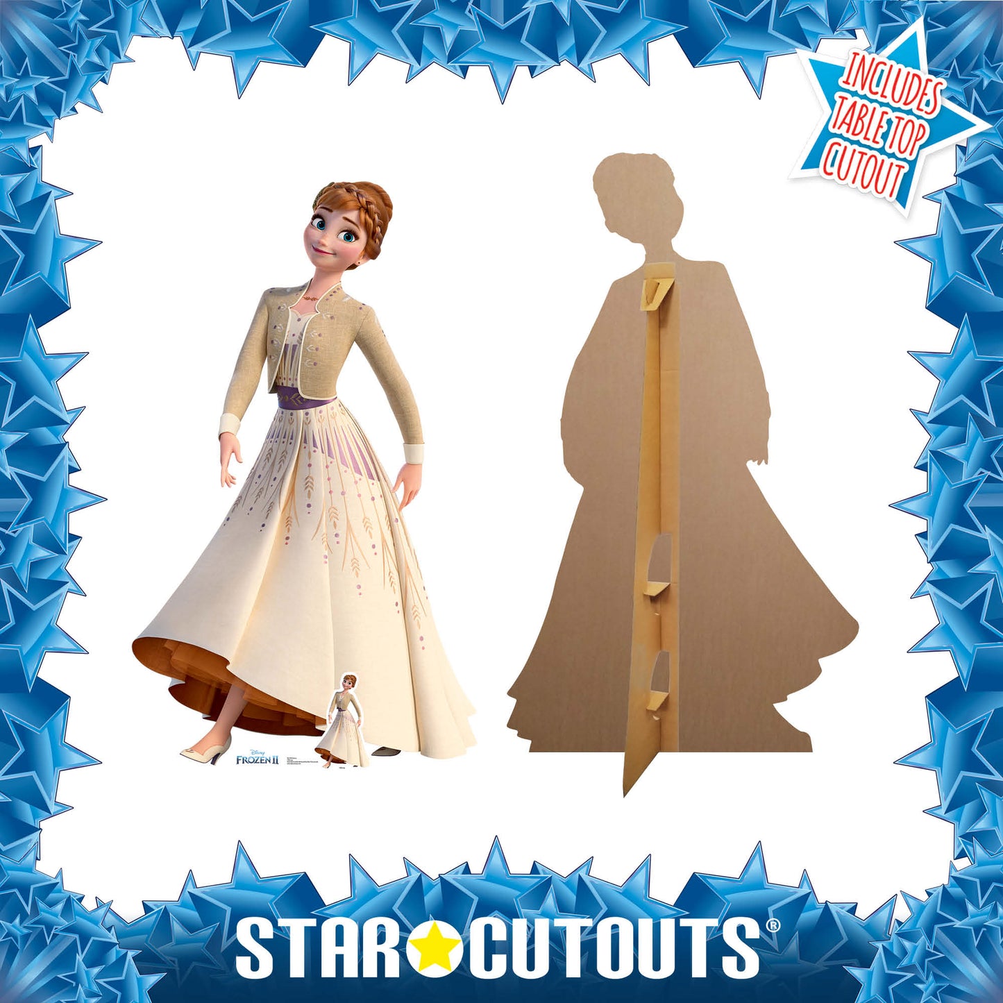 SC1418 Anna Cream Dress Cardboard Cut Out Height 164cm