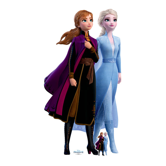 SC1424 Anna and Elsa Journey Together Cardboard Cut Out Height 182cm