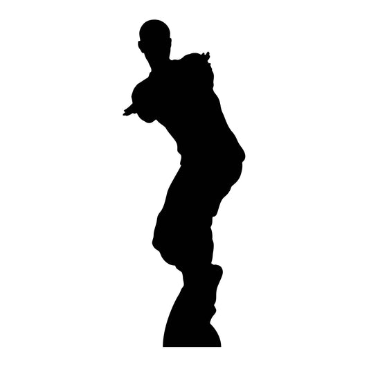 SC1437 Dancing Gamer Silhouette (Double) Cardboard Cut Out Height 172cm