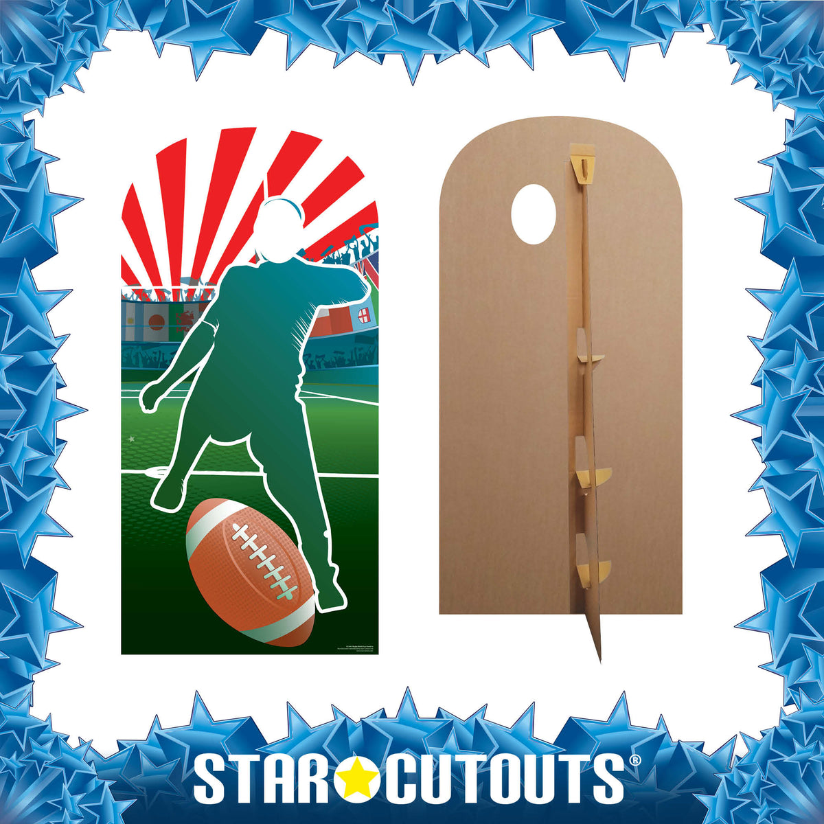 Spring Box Rugby Cutouts SC1441 Rugby World International Union Stand-In Cardboard Cut Out Heig ...