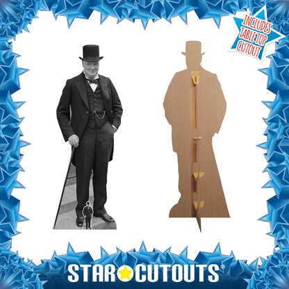 SC1451 Winston Churchill Politician Cardboard Cut Out Height 184cm
