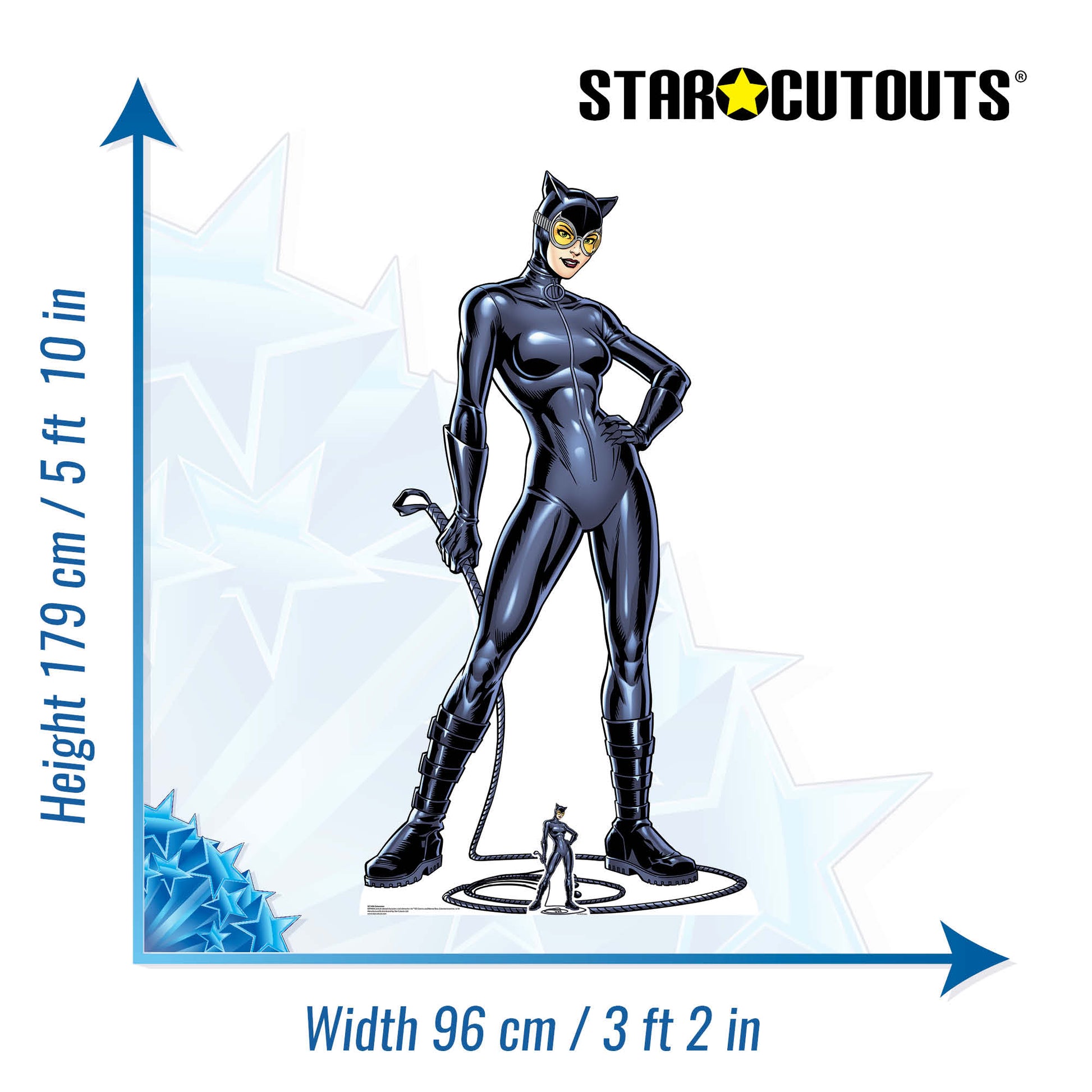 SC1456 Catwoman with Whip Cardboard Cut Out Height 179cm - Star Cutouts