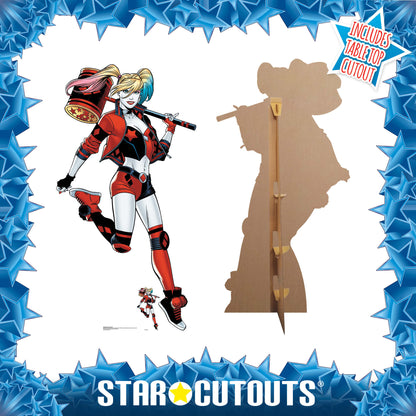SC1464 Harley Quinn Mallet Cardboard Cut Out Height 175cm