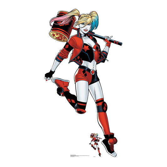 SC1464 Harley Quinn Mallet Cardboard Cut Out Height 175cm