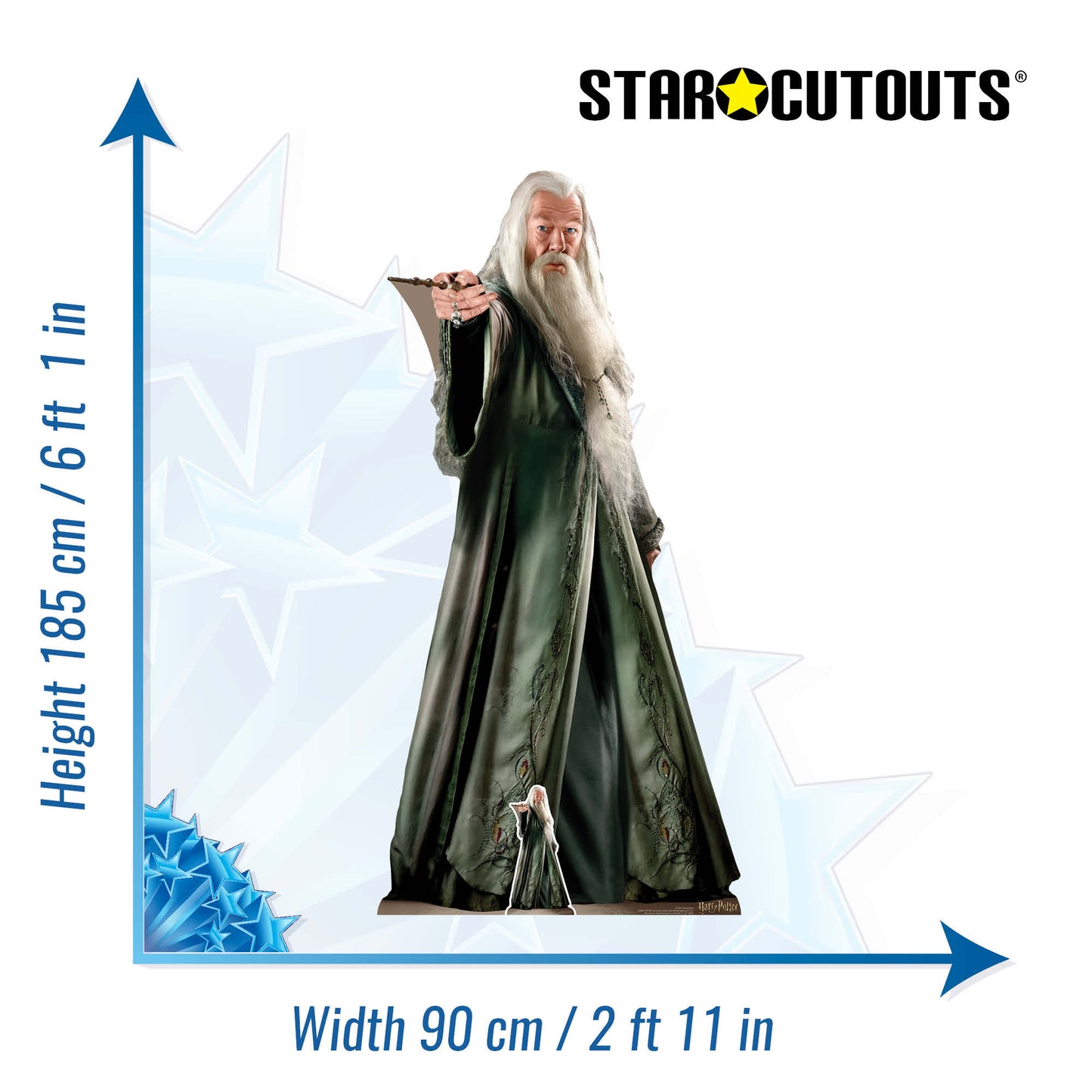 SC1469 Albus Percival Wulfric Brian Dumbledore Cardboard Cut Out Height 185cm