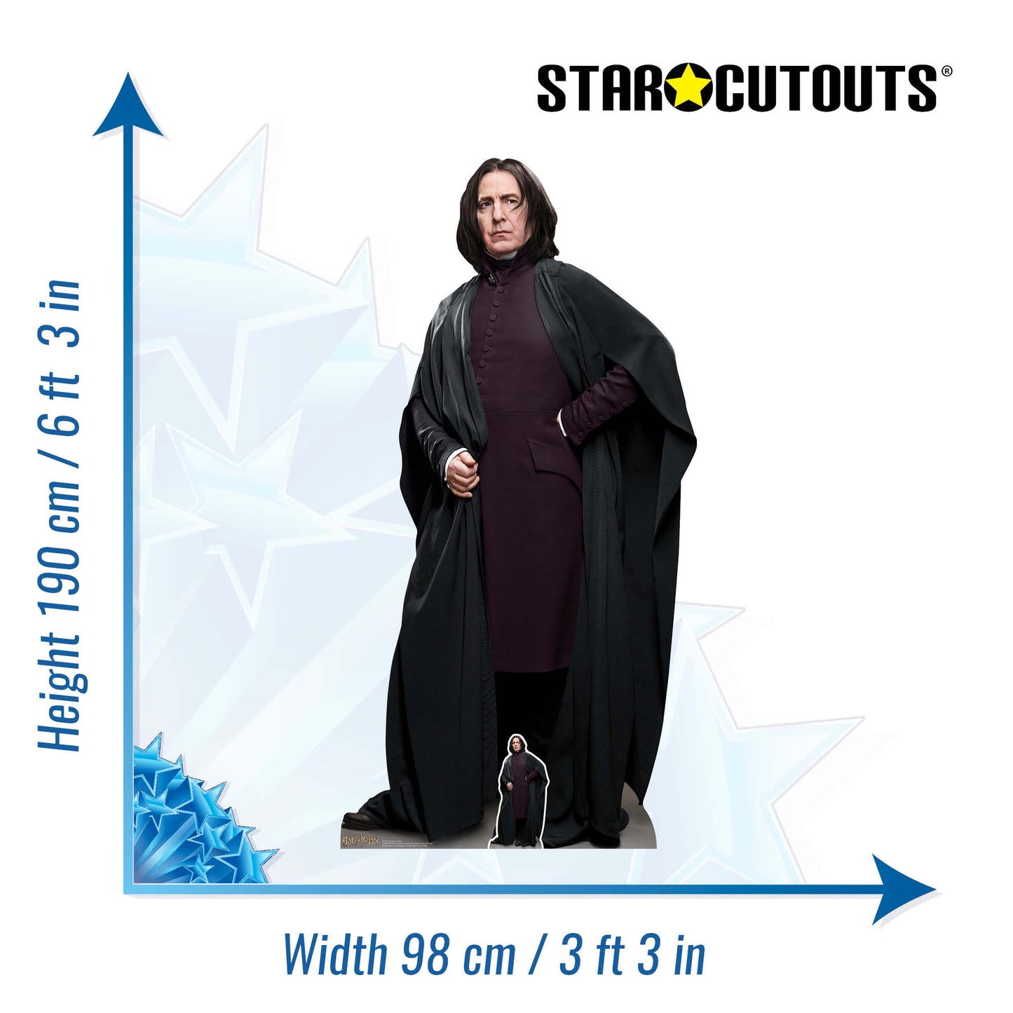 SC1470 Professor Snape Harry Potter Character Cardboard Cut Out Height 190cm