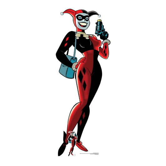 SC1474 Harley Quinn Classic Gun Cardboard Cut Out Height 174cm
