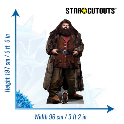 SC1477 Rubeus Hagrid Half Giant Half Human Harry Potter Cardboard Cut Out Height 197cm