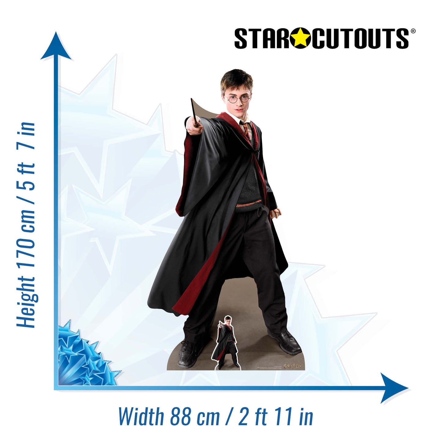 SC1478 Harry Potter Quidditch Captain Cardboard Cut Out Height 170cm