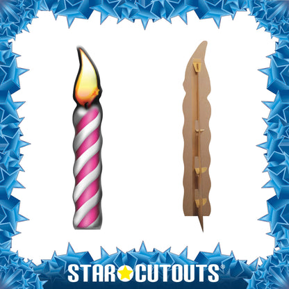 SC148 Birthday Candle (Single) Cardboard Cut Out Height 190cm