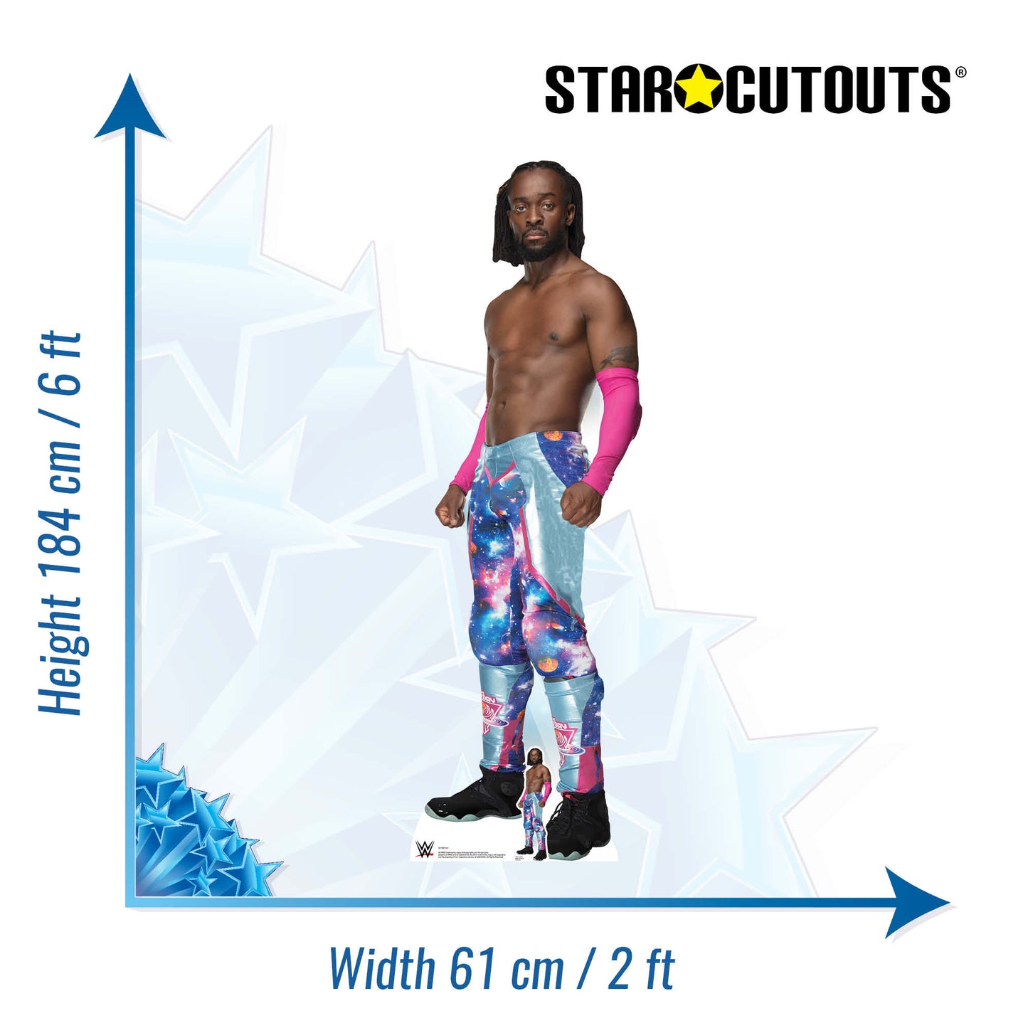 SC1509 Kofi WWE Cardboard Cut Out Height 184cm