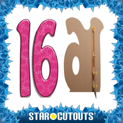 SC150 Number 16 Cardboard Cut Out Height 173cm