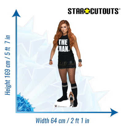 SC1510 Becky Lynch Shorts aka Rebecca Quin WWE Cardboard Cut Out Height 169cm