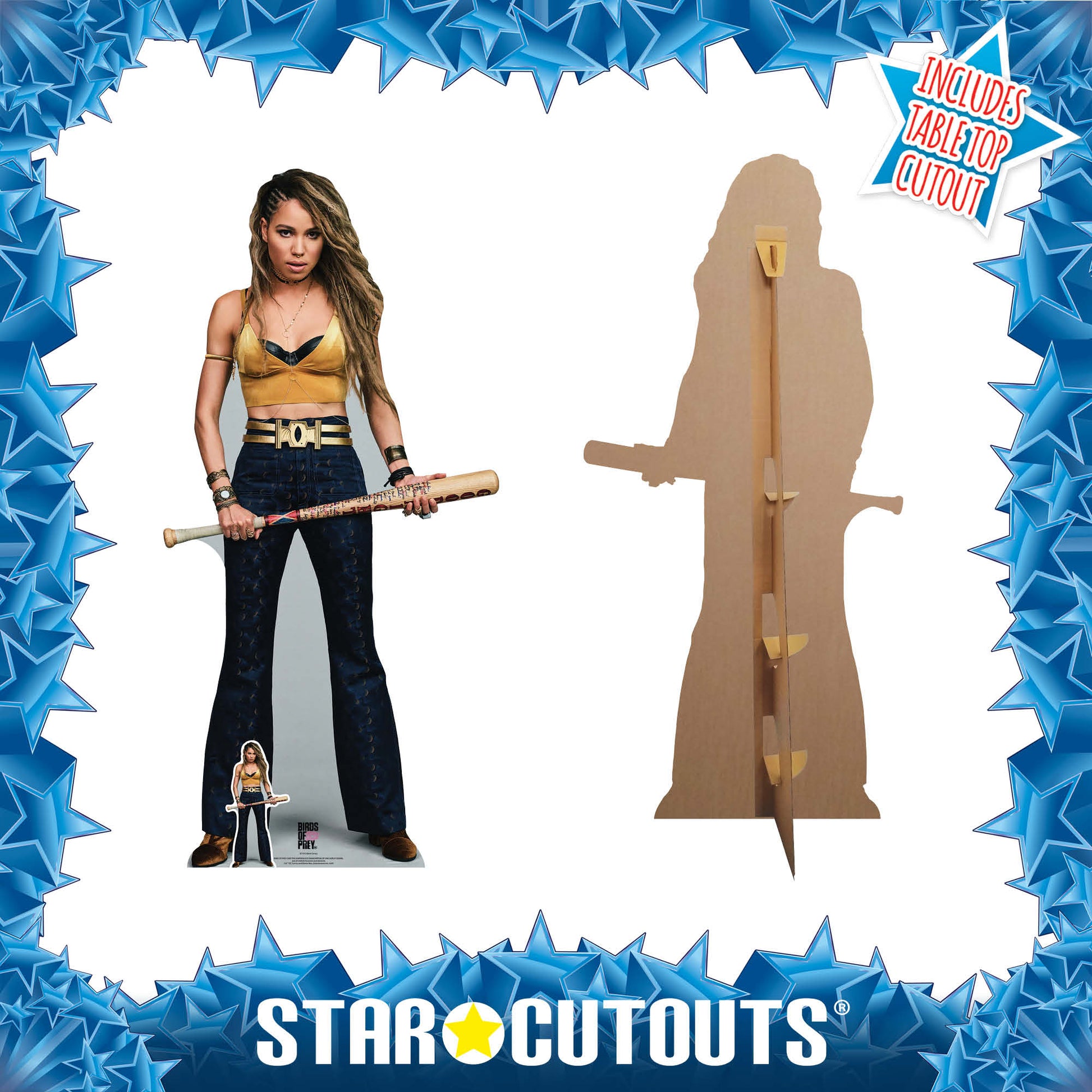 SC1513 Black Canary Jurnee Smollett-Bell Birds of Prey Cardboard Cut Out Height 169cm - Star Cutouts