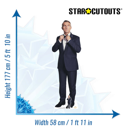 Bradley Walsh Graham Spyfall Suit Doctor Who Cardboard Cut Out Height 177cm - Star Cutouts