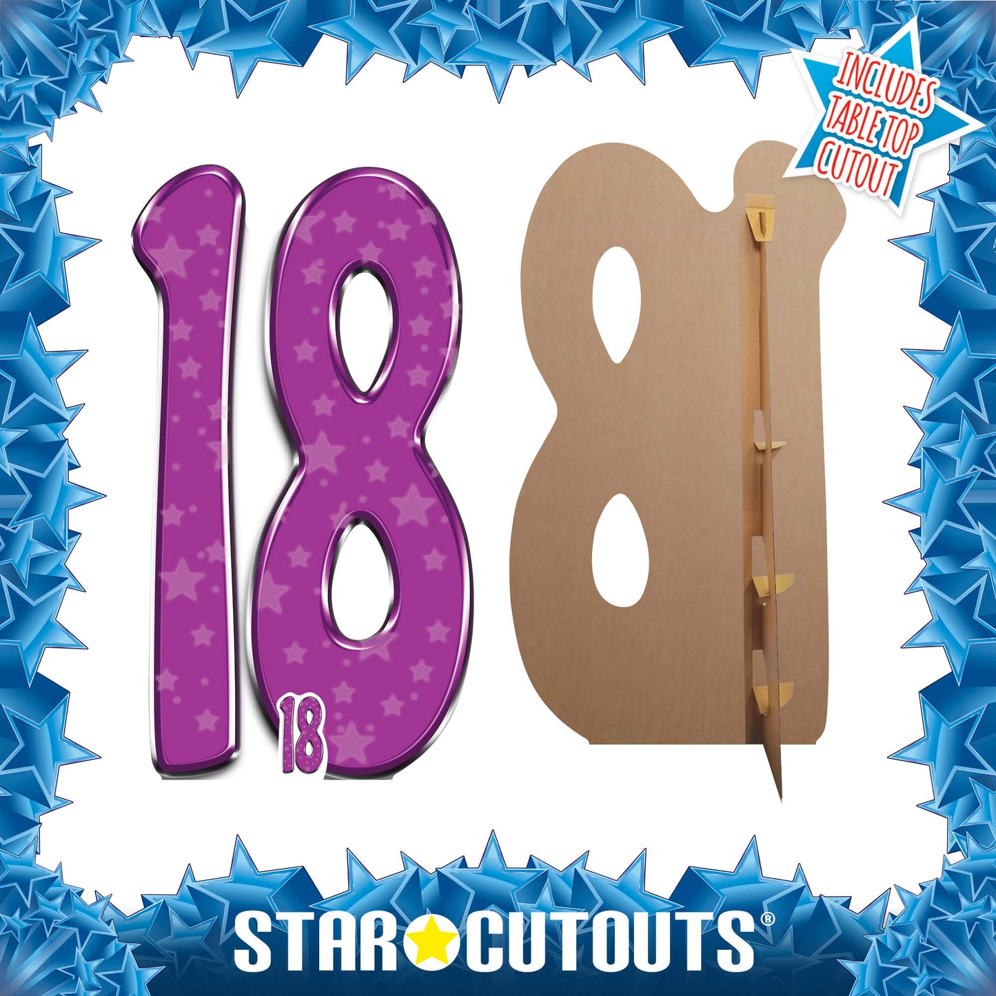 SC151 Number 18 Cardboard Cut Out Height 167cm