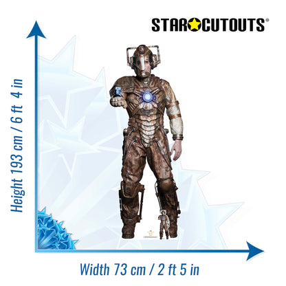 Ashad The Lone Cyberman Doctor Who Cardboard Cut Out Height 193cm - Star Cutouts