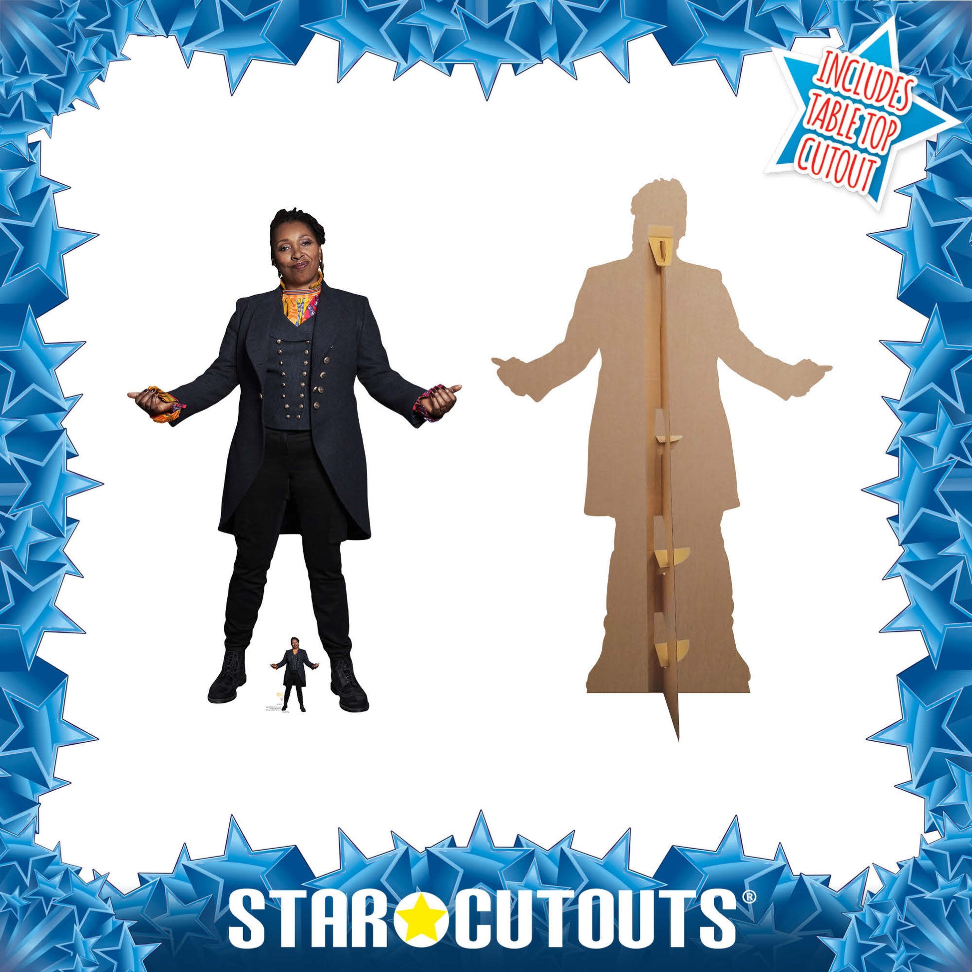 The Fugitive Doctor Who Jo Martin Cardboard Cut Out Height 176cm - Star Cutouts
